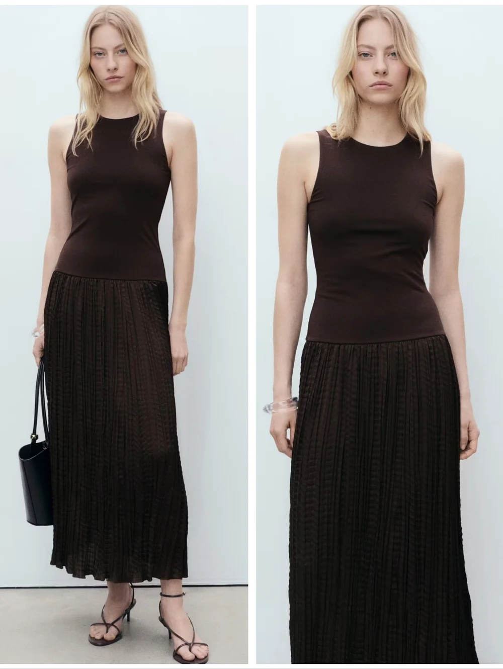 MANGO Combined Dress - Picture 1 of 6